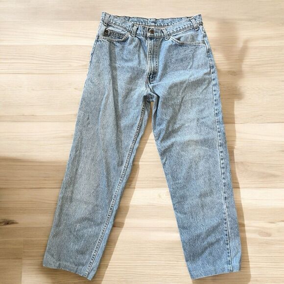 Vintage Levi's Blue Jeans 540 Denim Brown Tab Relaxed Fit Made in USA Men 34x28 - Picture 1 of 8